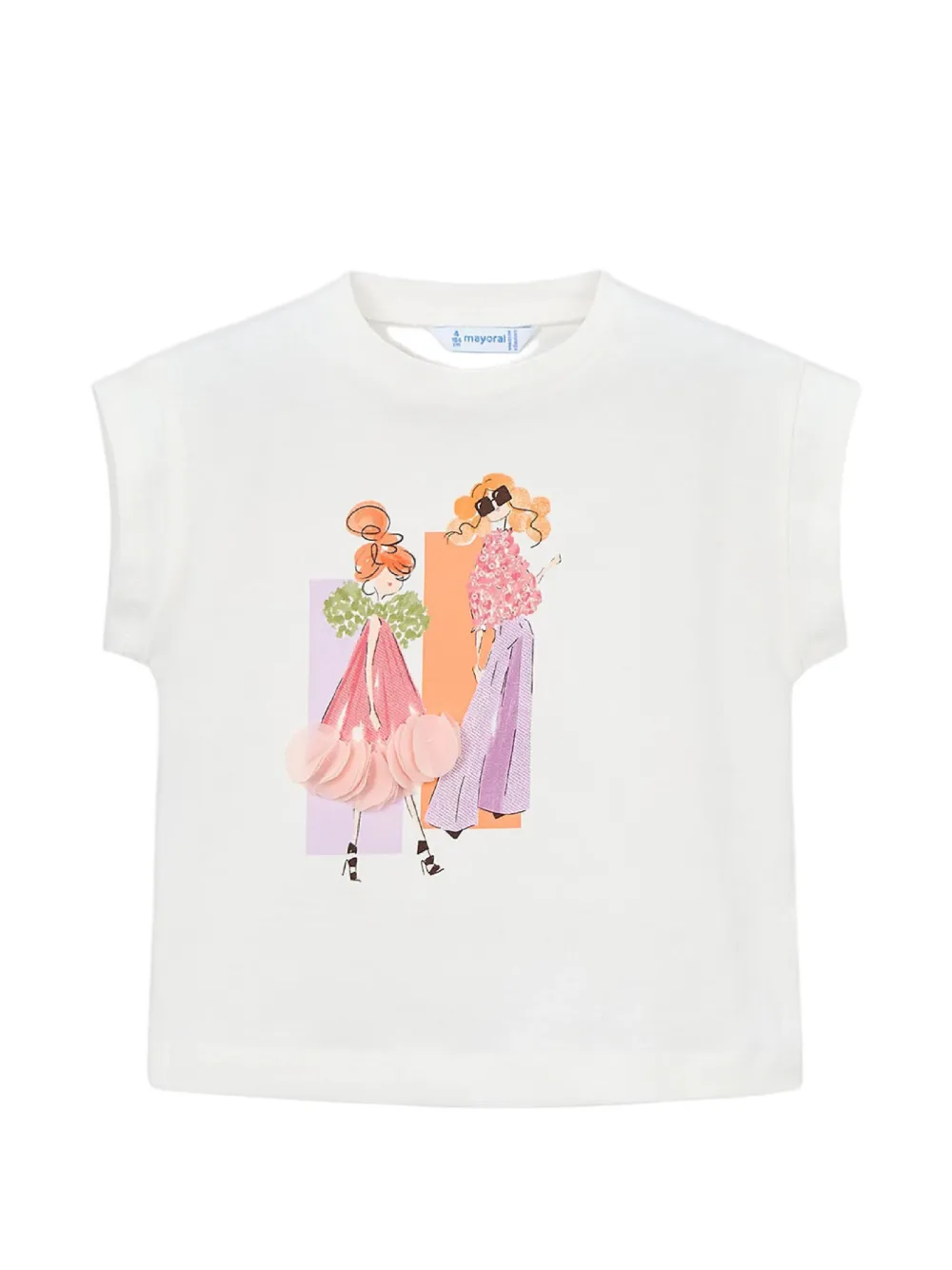 Mayoral print-detail T-shirt - Bianco