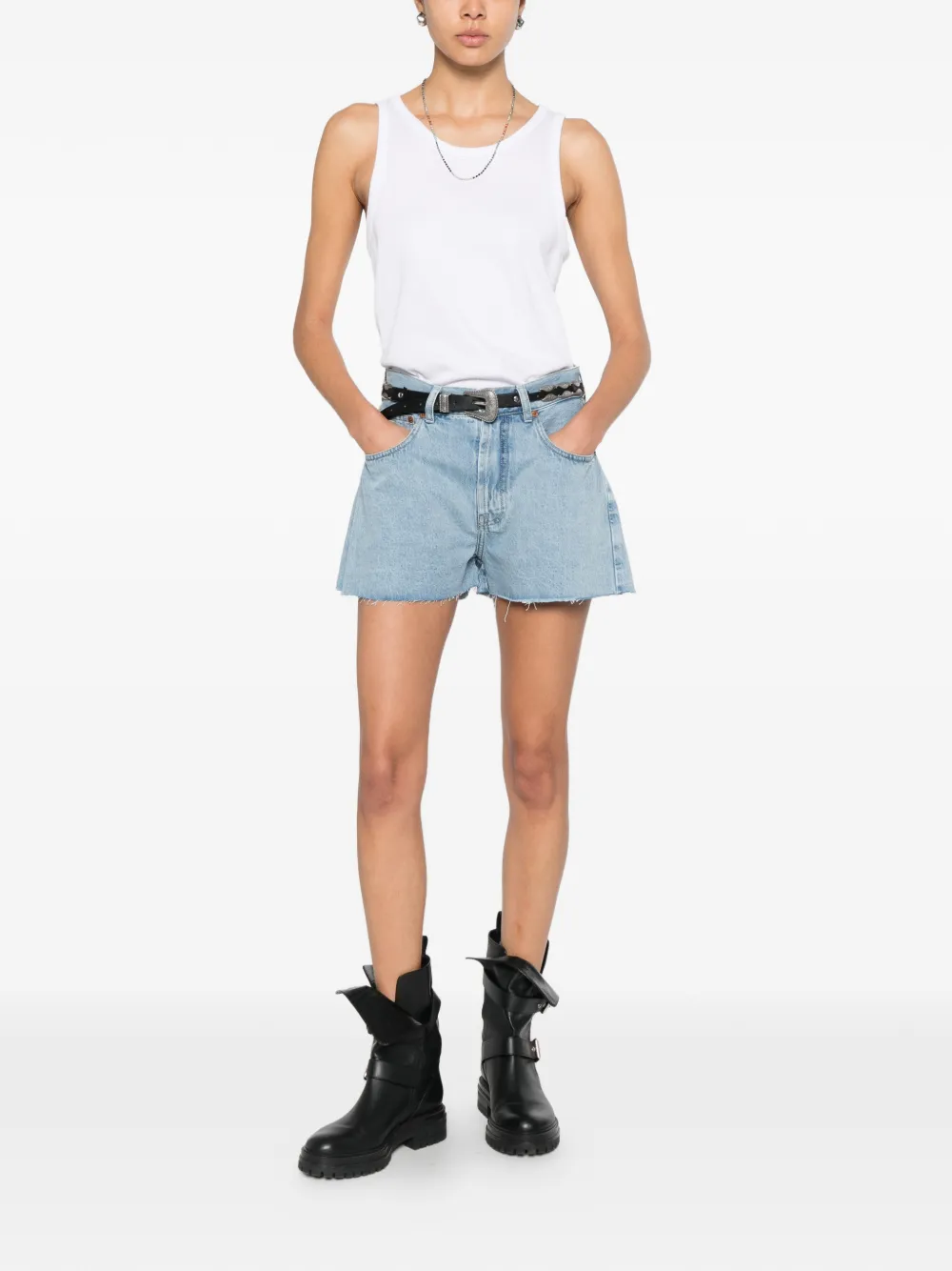  Lois Jeans Pantalones Vaqueros Cortos Sandra - Azul 