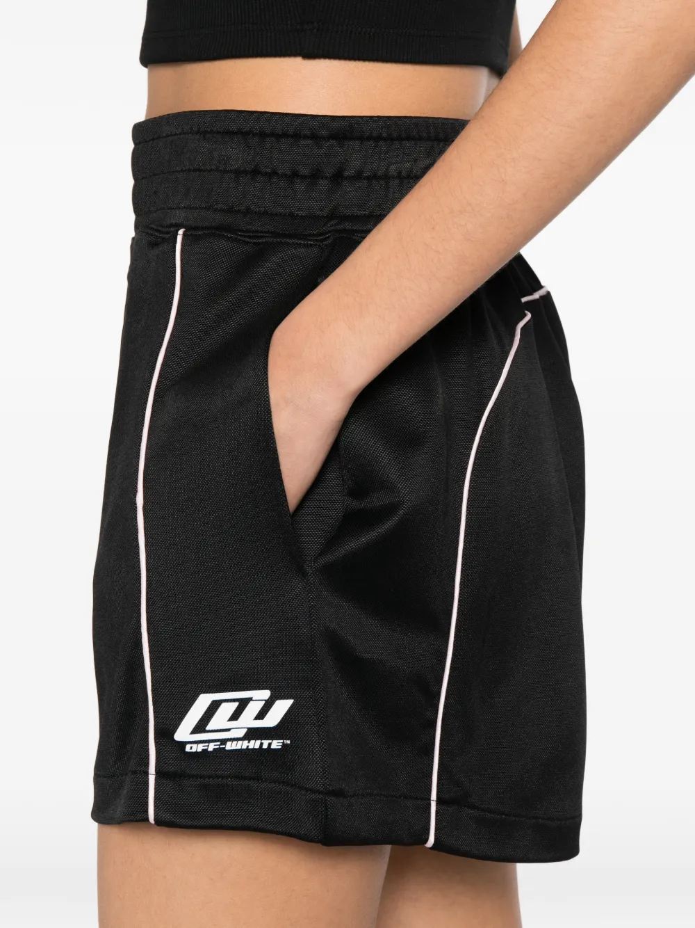 Off-White Fluid trainingsshorts Zwart