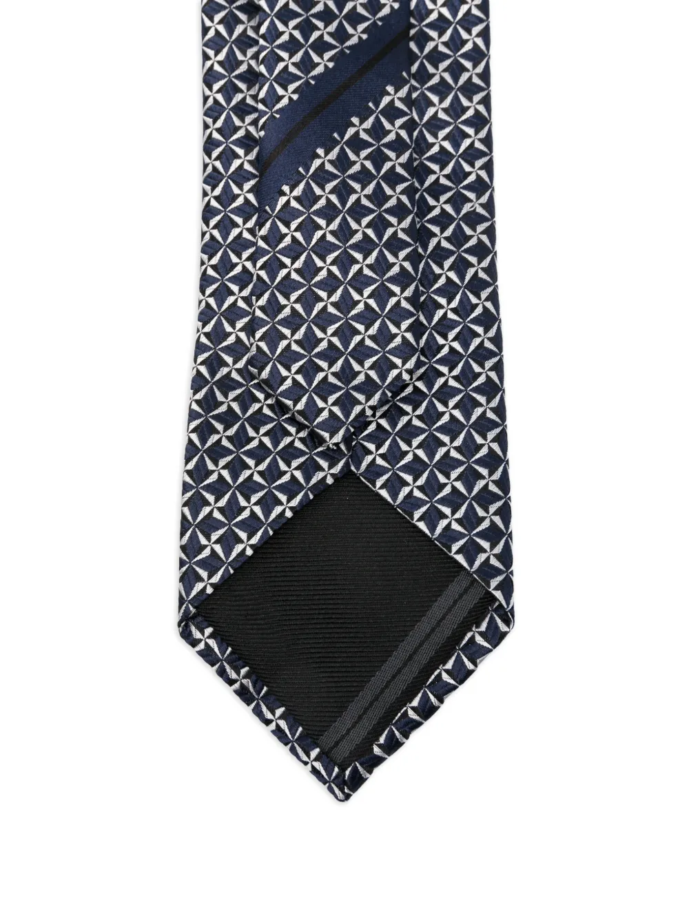 Zegna Stropdas met patroon Blauw