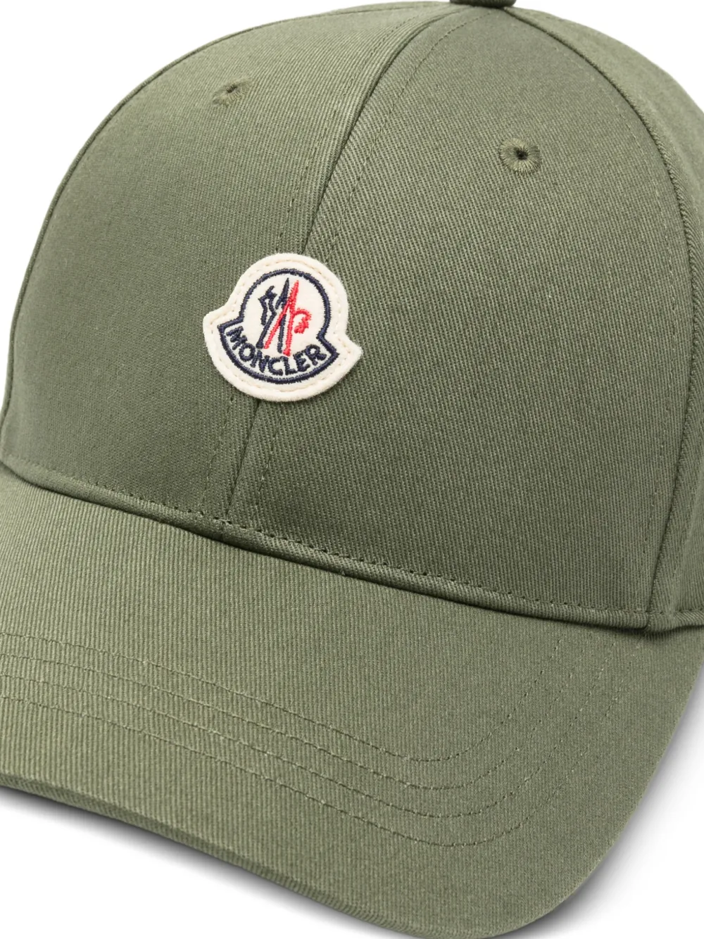  Moncler Enfant Cotton Gabardine Cap - Green 