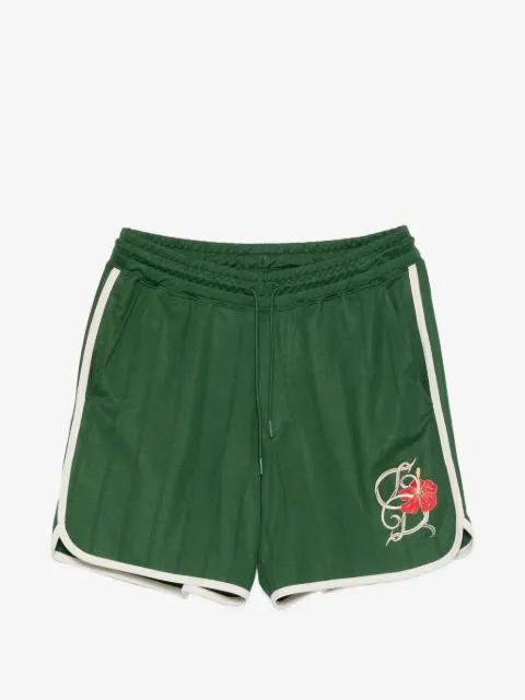 Drôle De Monsieur D Hibiscus embroidered detail shorts