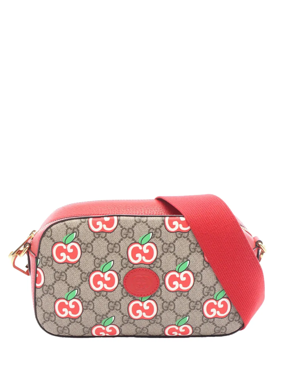 Gucci Pre-Owned 2016-2025 GG Supreme Apple crossbody bag - Marrone