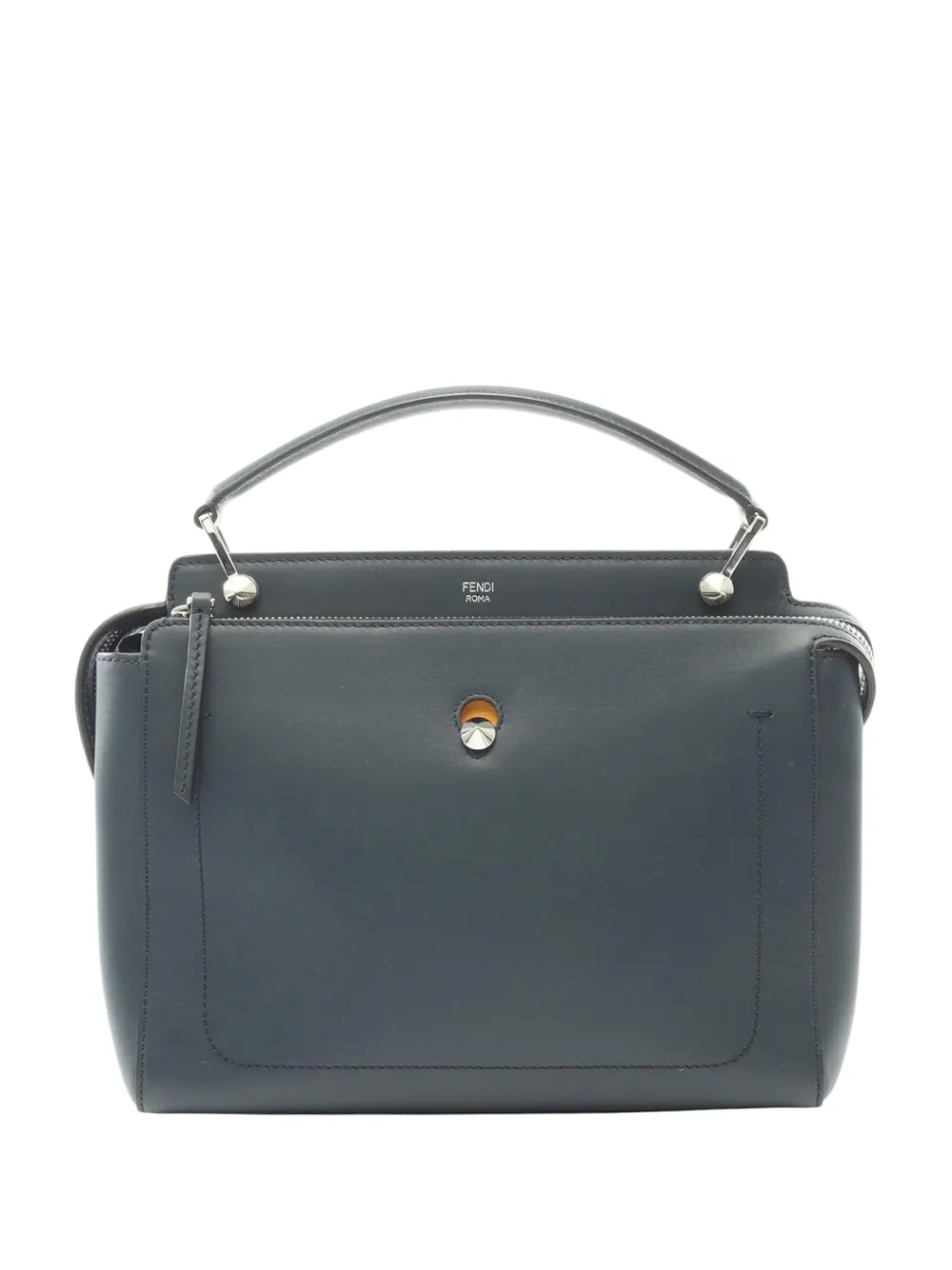 Fendi Pre-Owned 2010-2025 Medium Leather DotCom satchel - Blau