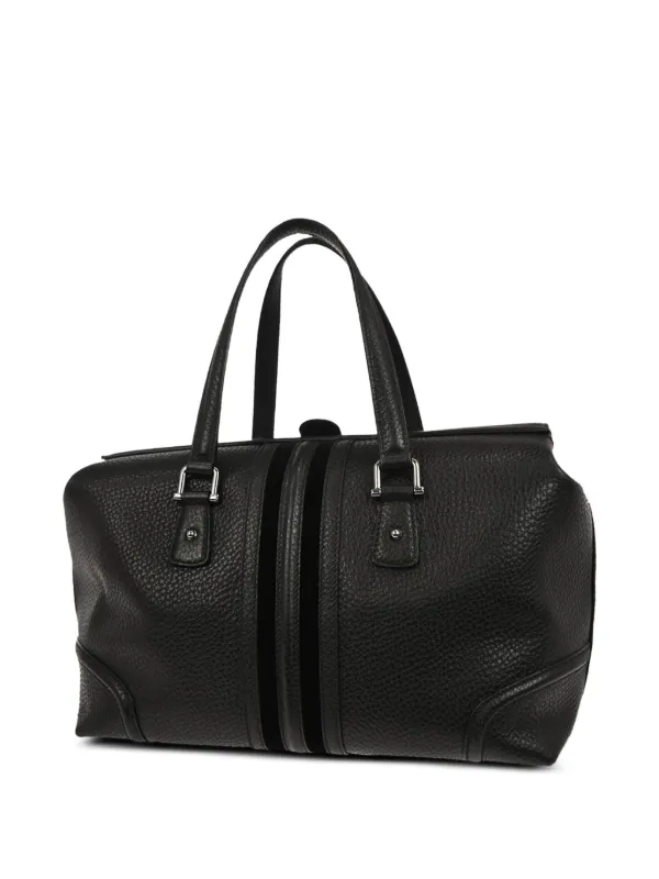 Gucci Pre-Owned 1990-2000s Treasure Boston Tote Bag | Black