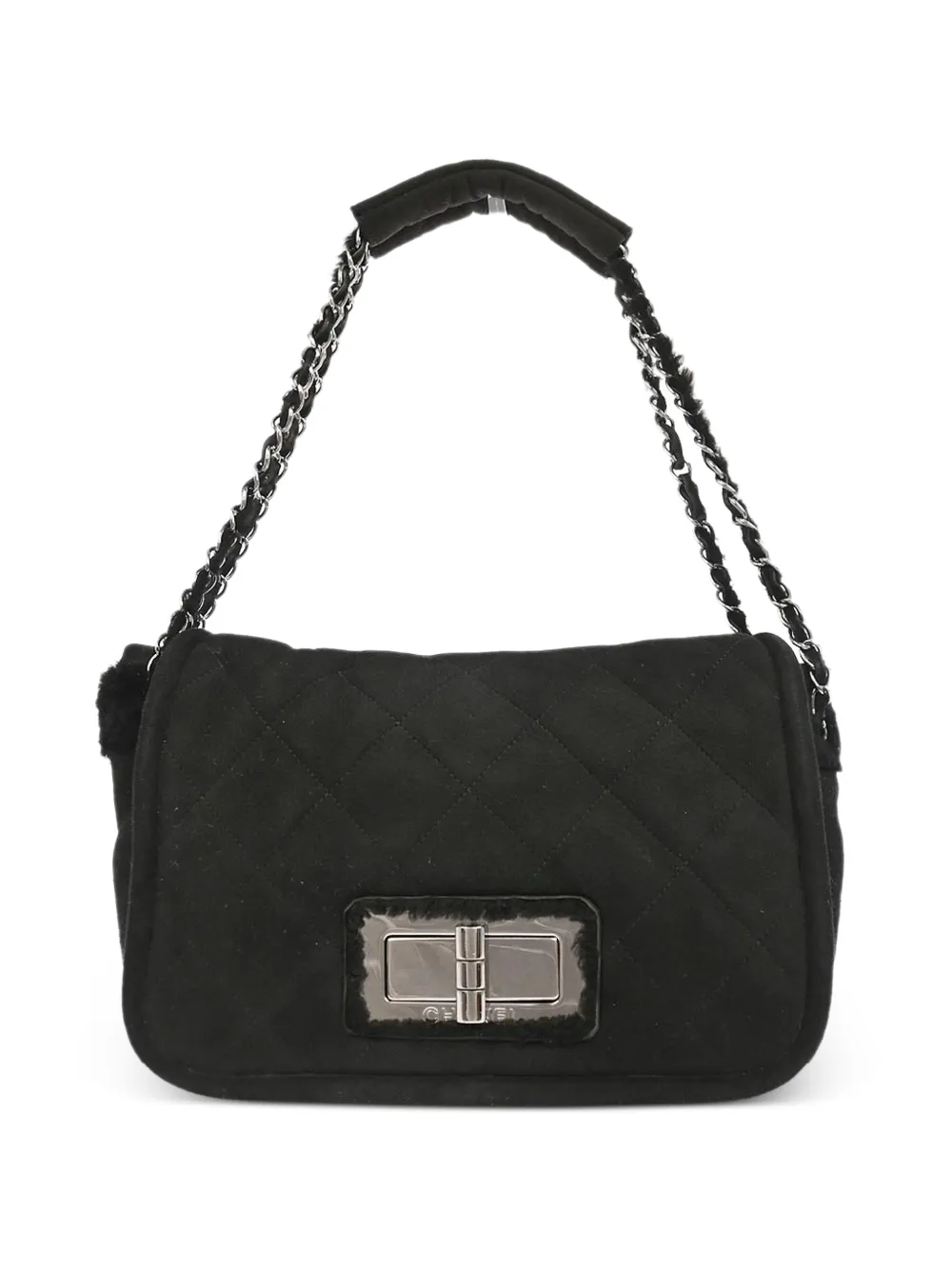 CHANEL Pre-Owned 2005 Mademoiselle quilted leather handbag - Black