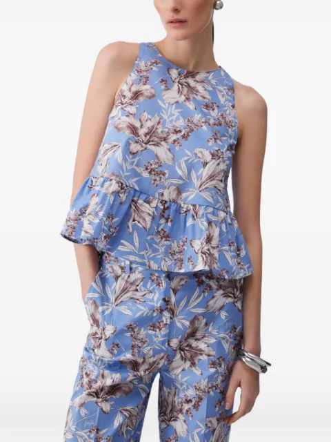 LIU JO floral tie back blouse