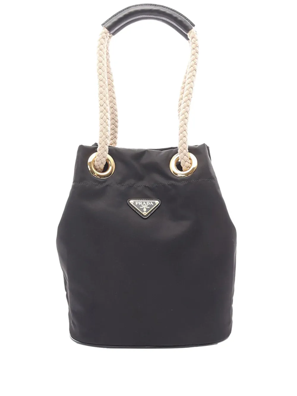 Prada Pre-Owned 2013-2025 Small Re-Nylon Tessuto Mariner bucket bag - Black