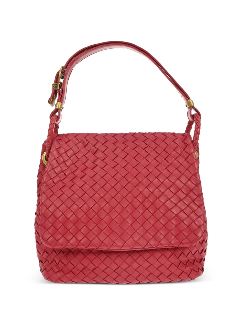 Bottega Veneta Pre-Owned Borsa tote con design Intrecciato 2007 - Rosso