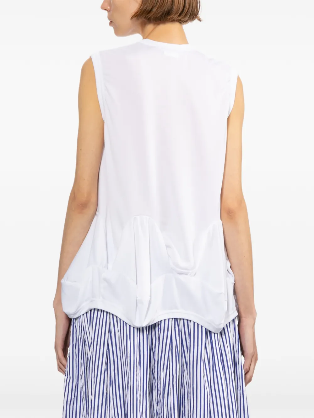 Comme Des Garçons Comme Des Garçons Top met ronde hals Wit