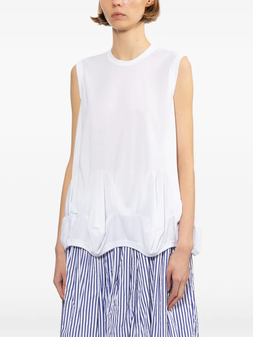Comme Des Garçons Comme Des Garçons Top met ronde hals Wit