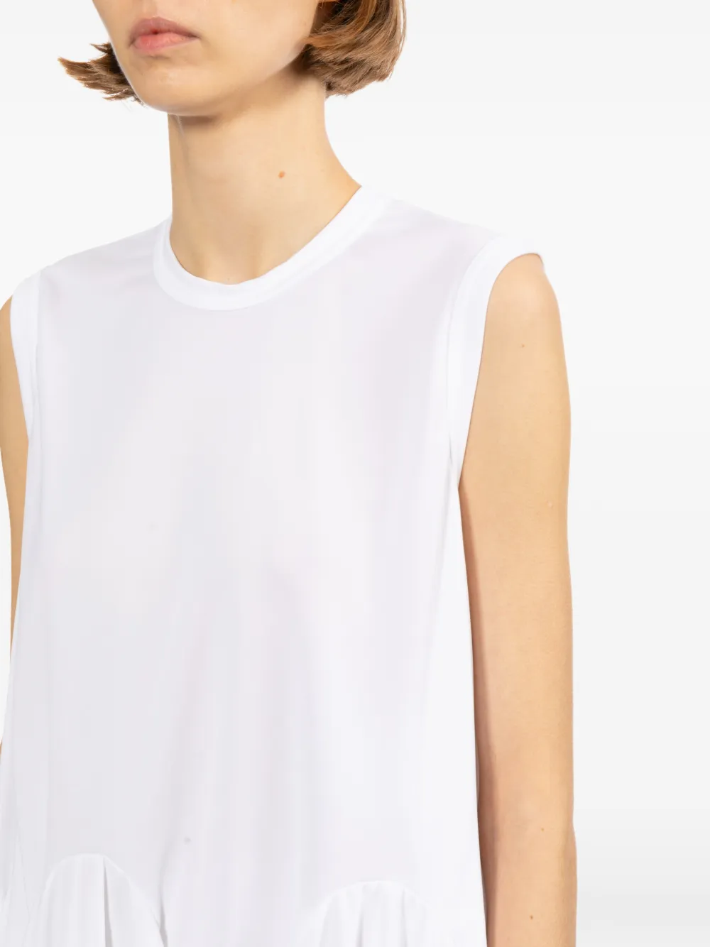 Comme Des Garçons Comme Des Garçons Top met ronde hals Wit