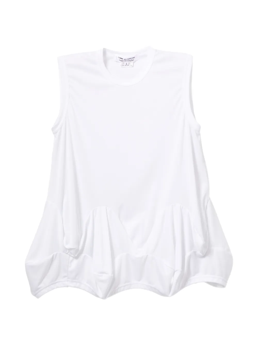 Comme Des Garçons Comme Des Garçons Top smanicato - Bianco