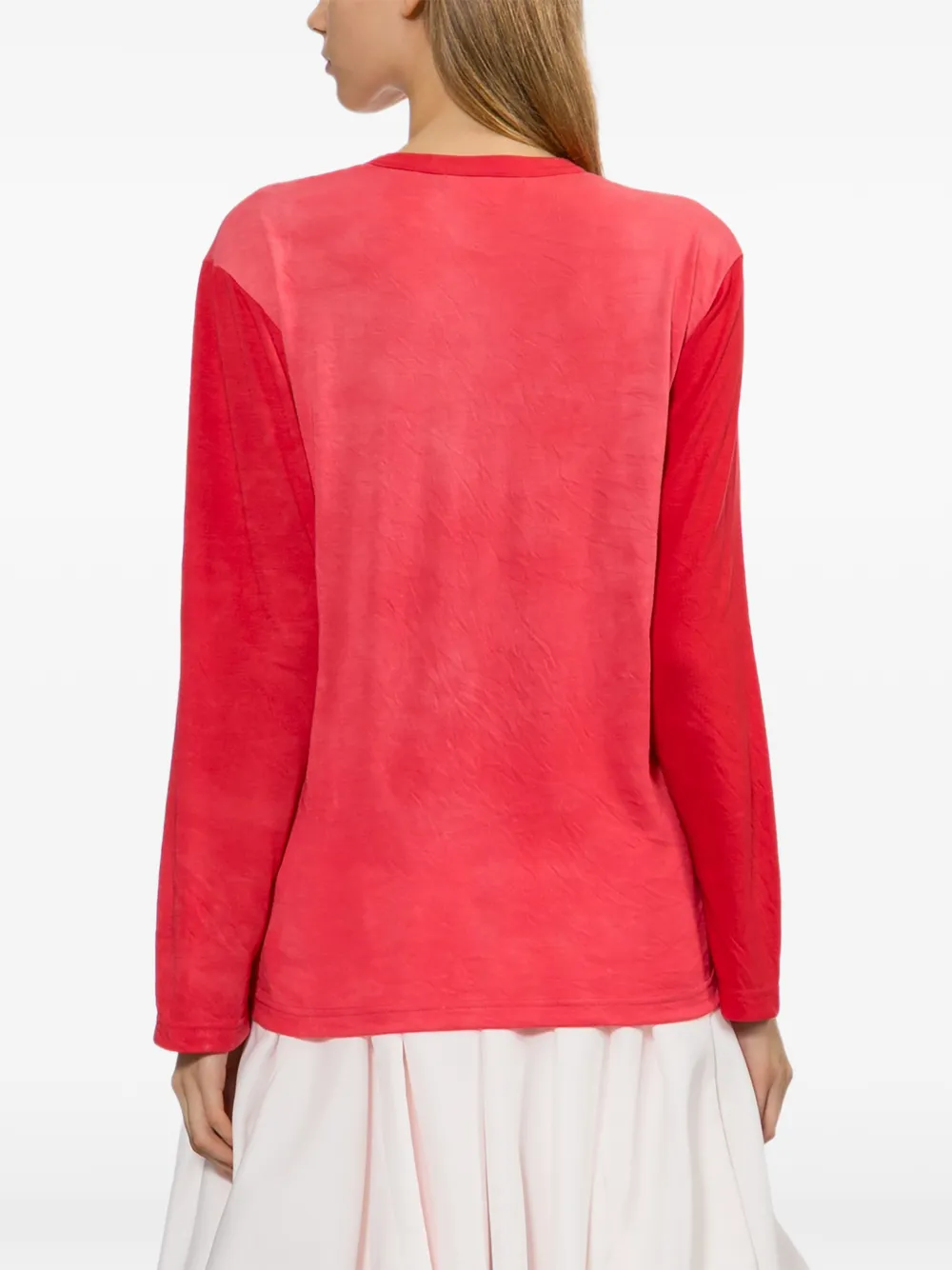 Comme Des Garçons Long-sleeve Top in Red, view 4