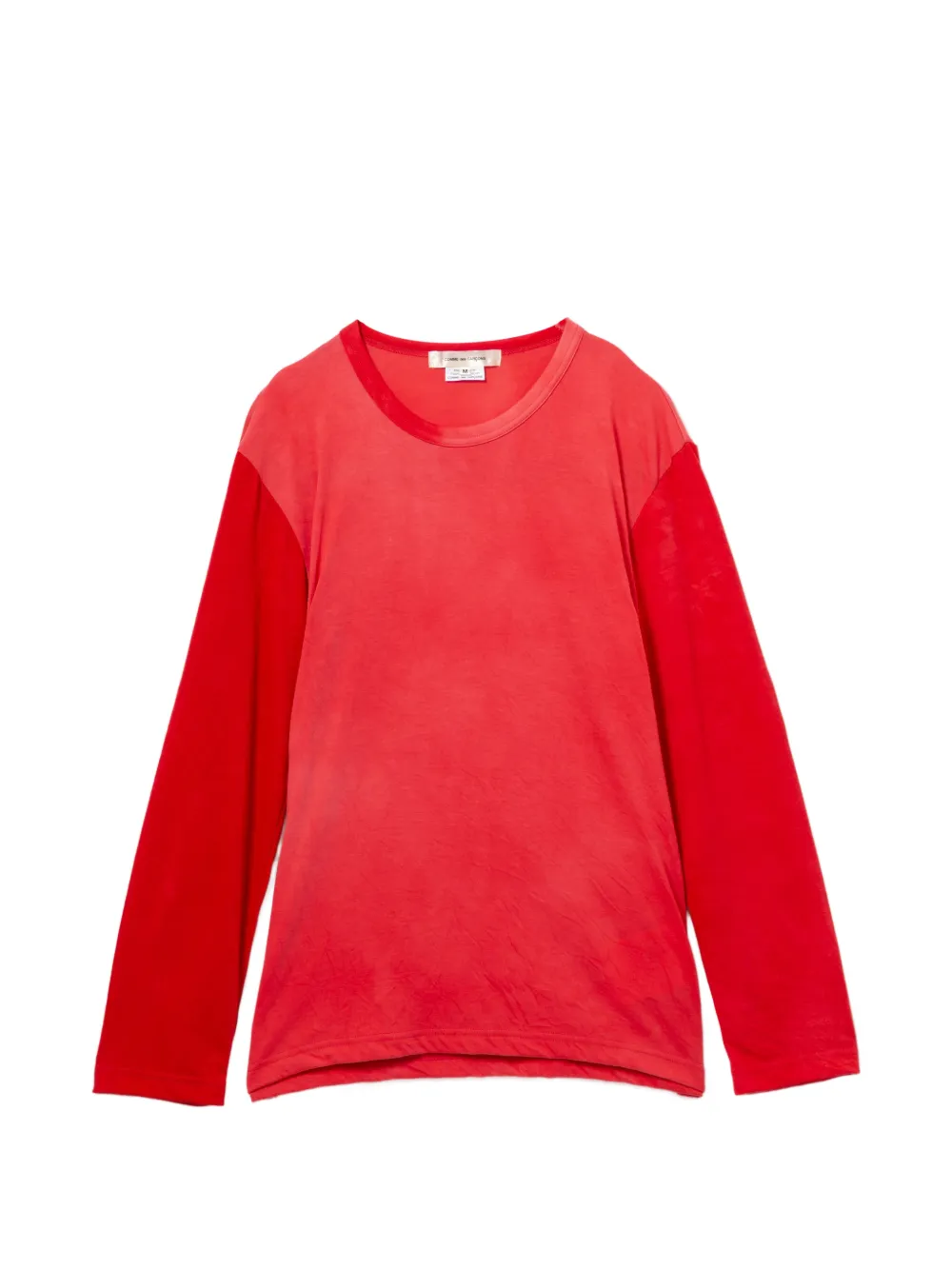 Comme Des Garçons Top a maniche lunghe - Rosso
