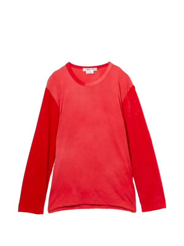 Comme des Garçons Long-sleeve Top in Red
