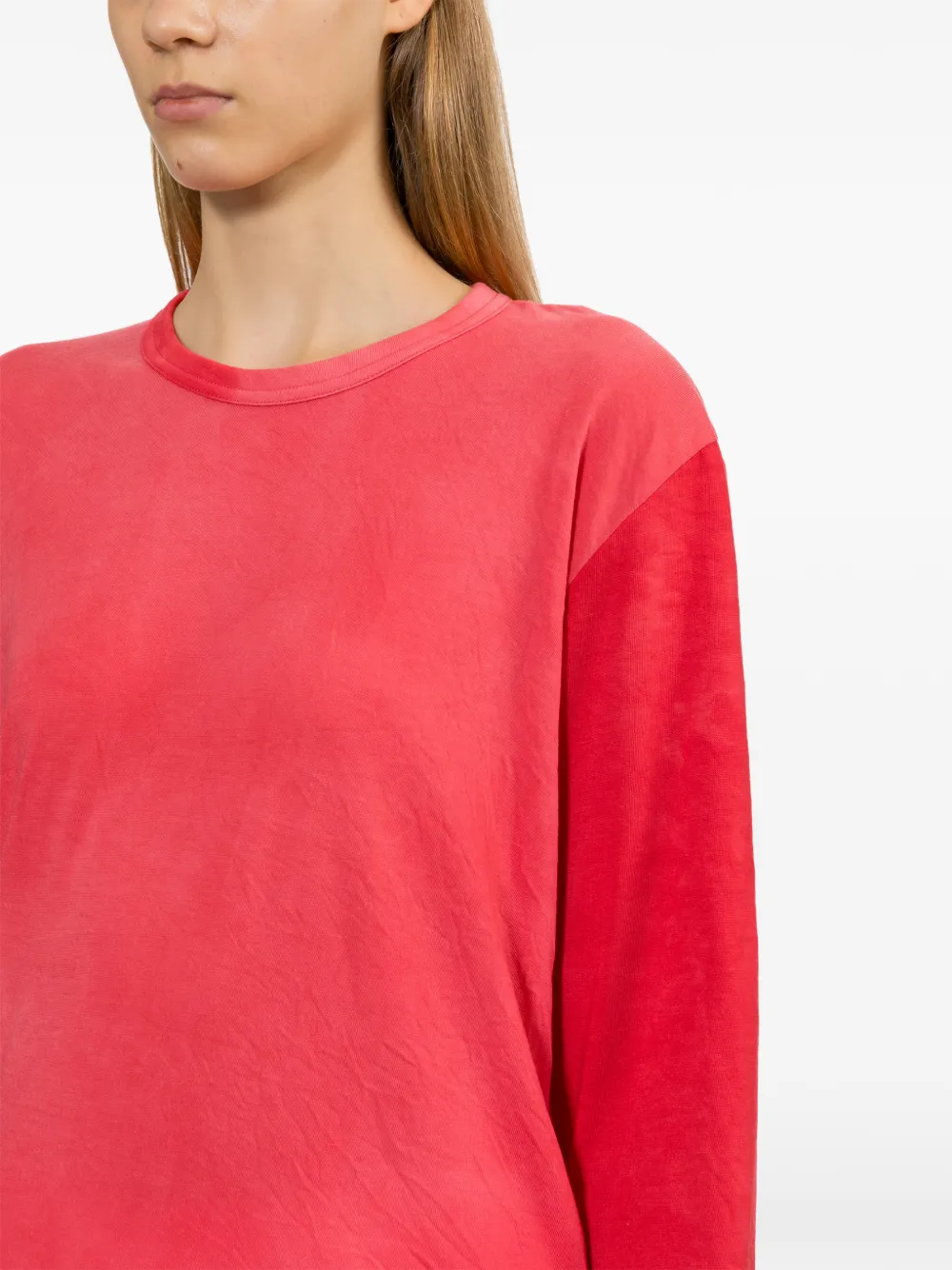 Comme Des Garçons Long-sleeve Top in Red, view 5