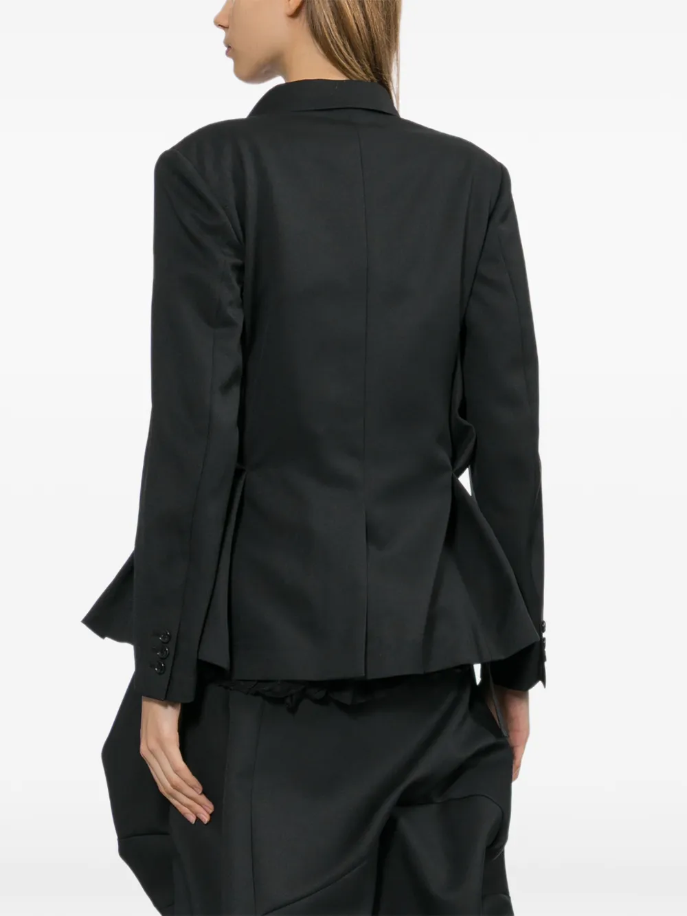 Comme des Garçons Pleated Jacket in Black, view 4
