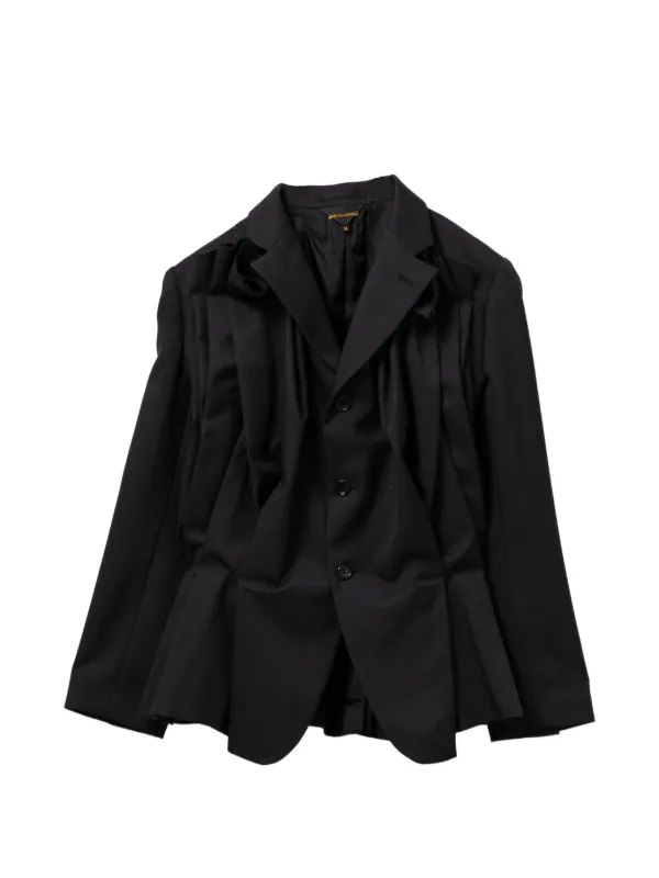 COMME des GARÇONS 黒 プリーツ ジャケット M Comme Des Garçons プリーツ ジャケット | ブラック | FARFETCH JP