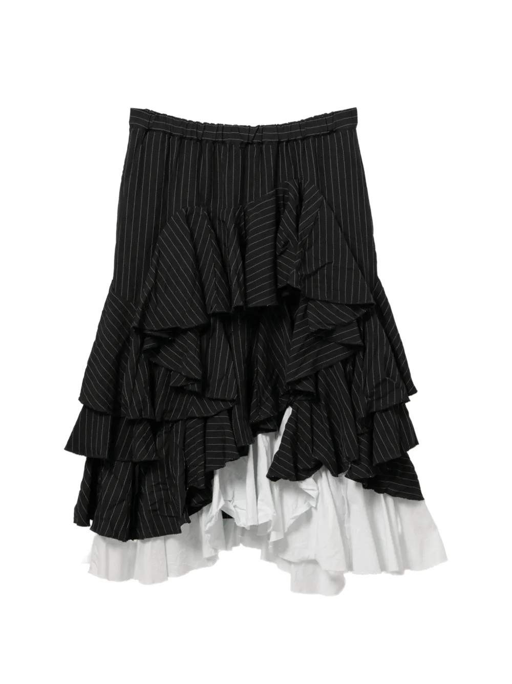 Comme Des Garçons Comme Des Garçons Asymmetric midi skirt - Nero