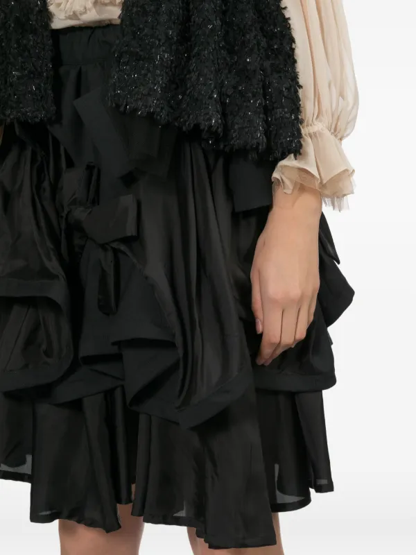 Noir Kei Ninomiya ラッフル ミニスカート | ブラック | FARFETCH JP Noir Kei Ninomiya ラッフル ミニスカート | ブラック | FARFETCH JP