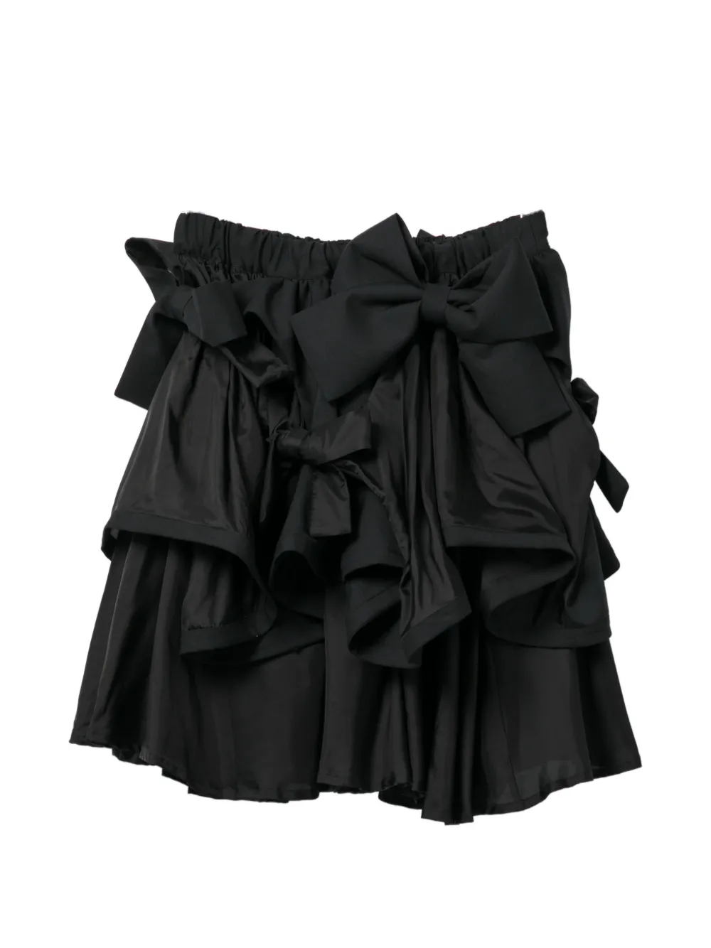 Noir Kei Ninomiya Minigonna con ruches - Nero