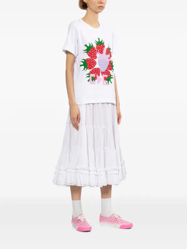 Comme Des Garçons Girl プリント Tシャツ | ホワイト | FARFETCH JP