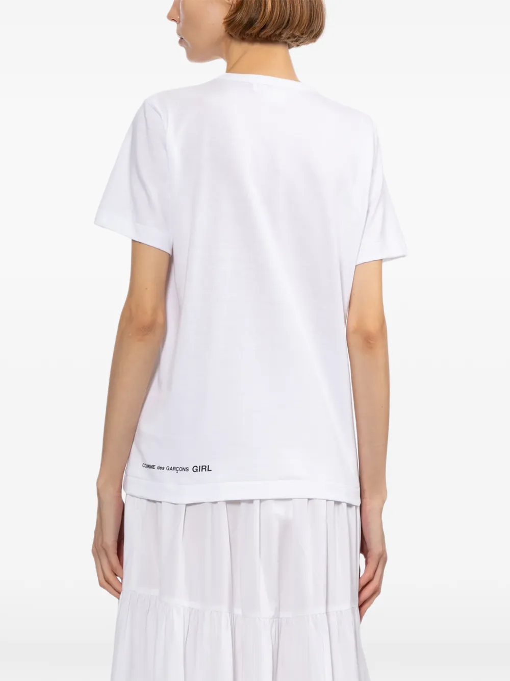 COMME des GARÇONS GIRL ホワイト半袖シャツ L　セーラー Comme Des Garçons Girl Strawberry Print T-shirt | White | FARFETCH