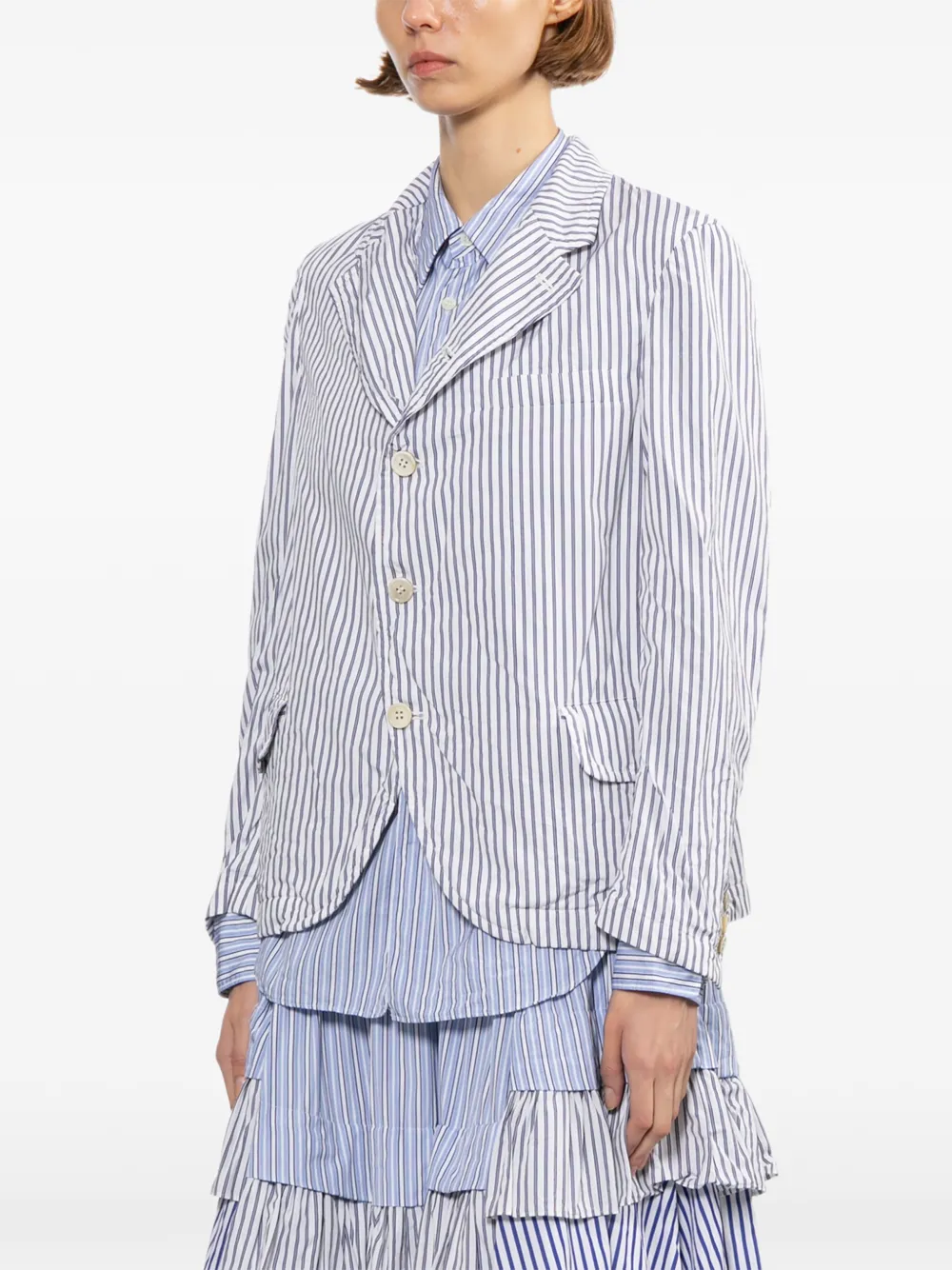  Comme Des Garçons Comme Des Garçons Button-up Blazer - Blue 