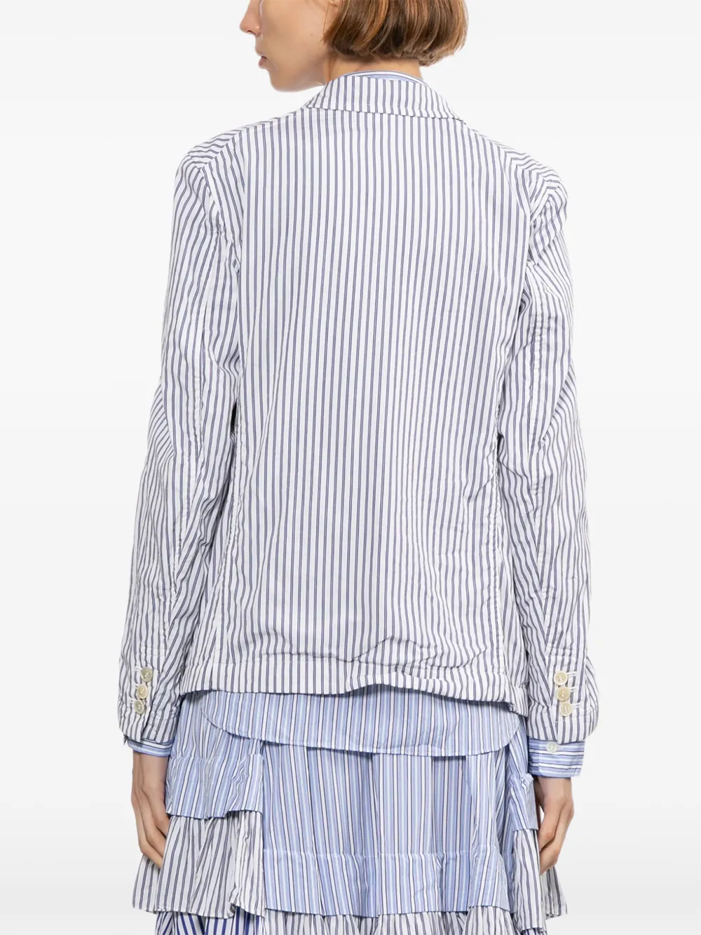 Comme Des Garçons Comme Des Garçons Gestreepte blazer Blauw