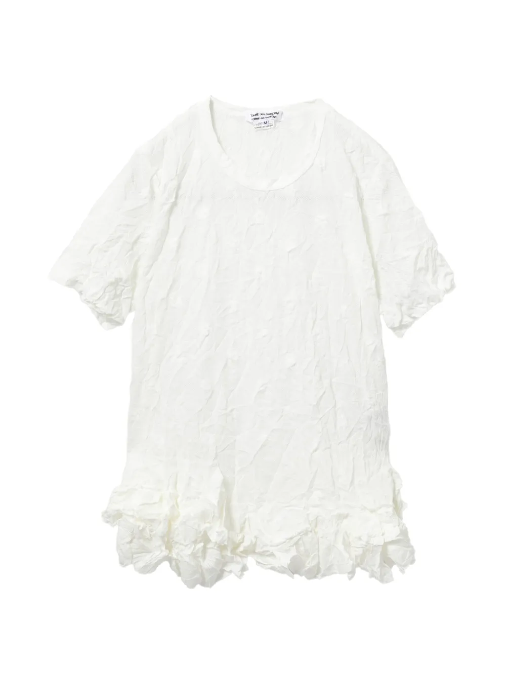 Comme Des Garçons Comme Des Garçons T-shirt con applicazione a fiori - Bianco
