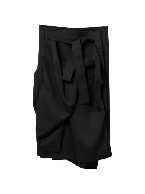 Comme Des Garçons wrap-around midi skirt