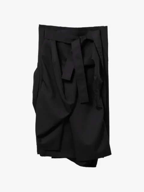 Comme Des Garçons falda midi con dieño cruzado