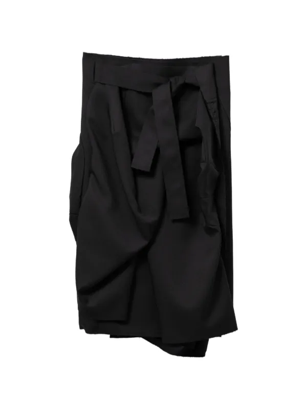 COMME des GARÇONSアシンメトリー ラップスカート ブラック M Comme Des Garçons ラップスカート | ブラック | FARFETCH JP