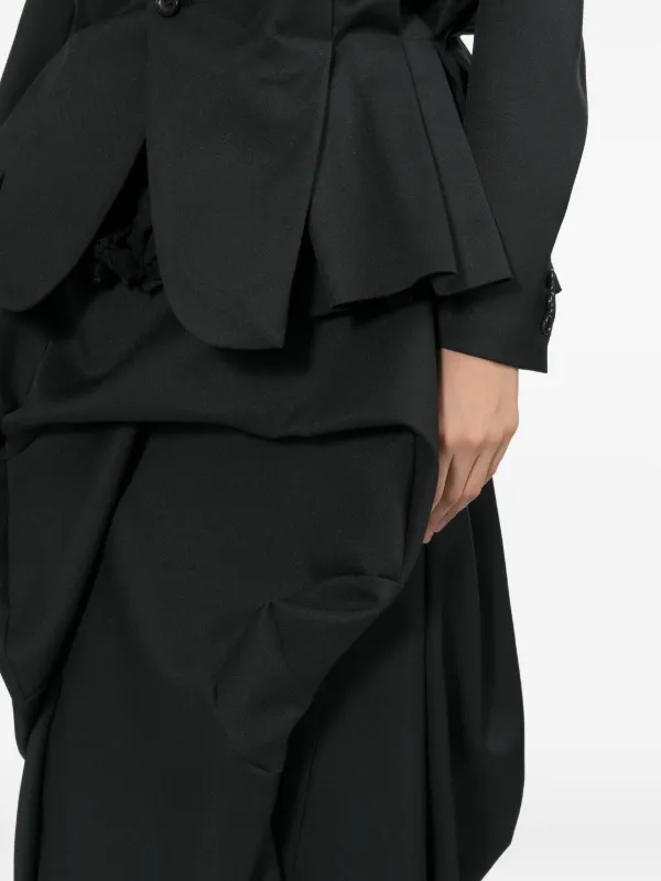 Comme Des Garçons ラップスカート | ブラック | FARFETCH JP