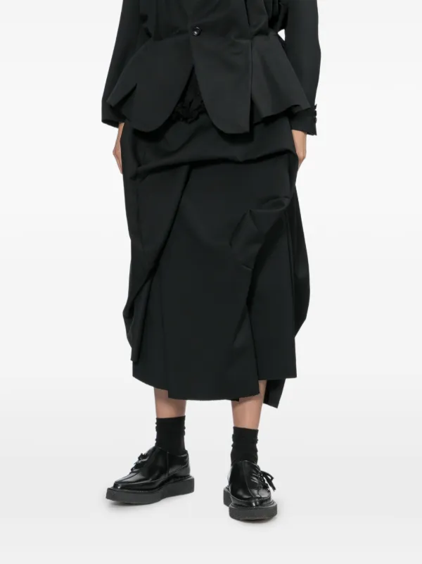Comme Des Garçons ラップスカート | ブラック | FARFETCH JP