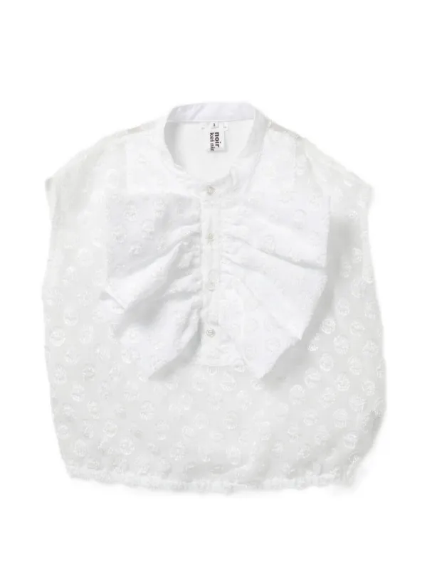 Noir Kei Ninomiya ラッフル ブラウス | ホワイト | FARFETCH JP