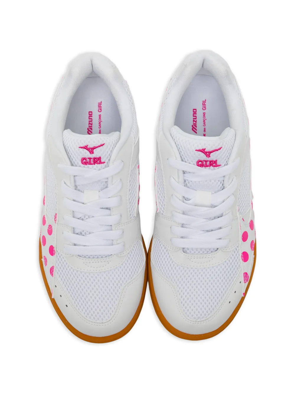 Comme Des Garçons Girl Sneakers met stippen Wit