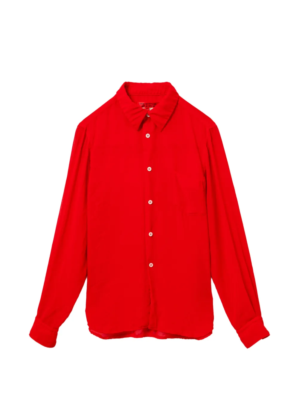 Comme Des Garçons Comme Des Garçons Camicia con taschino - Rosso