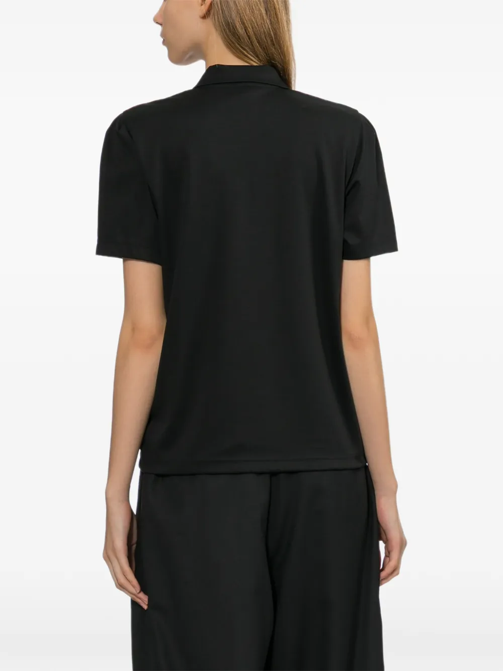 Noir Kei Ninomiya T-shirt met ruches Zwart