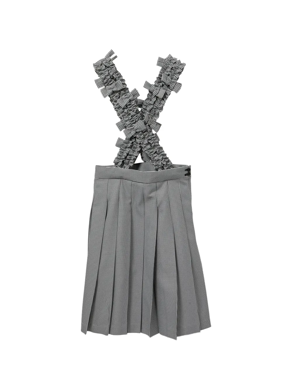 Comme Des Garçons Girl Midikleid mit Hahnentrittmuster - Schwarz