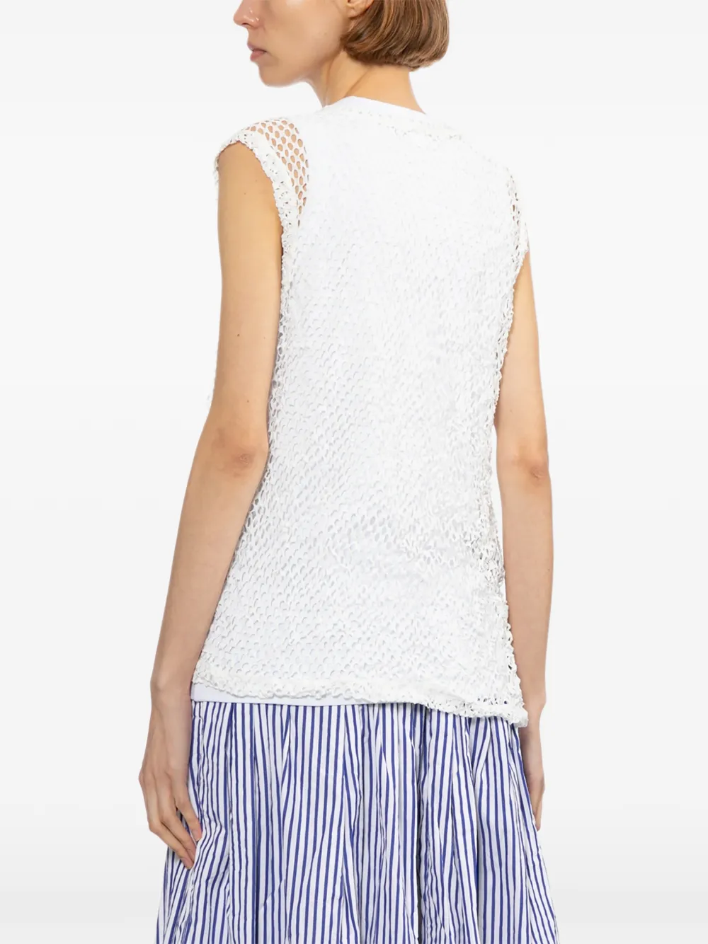 Comme Des Garçons Comme Des Garçons Openwork top Wit