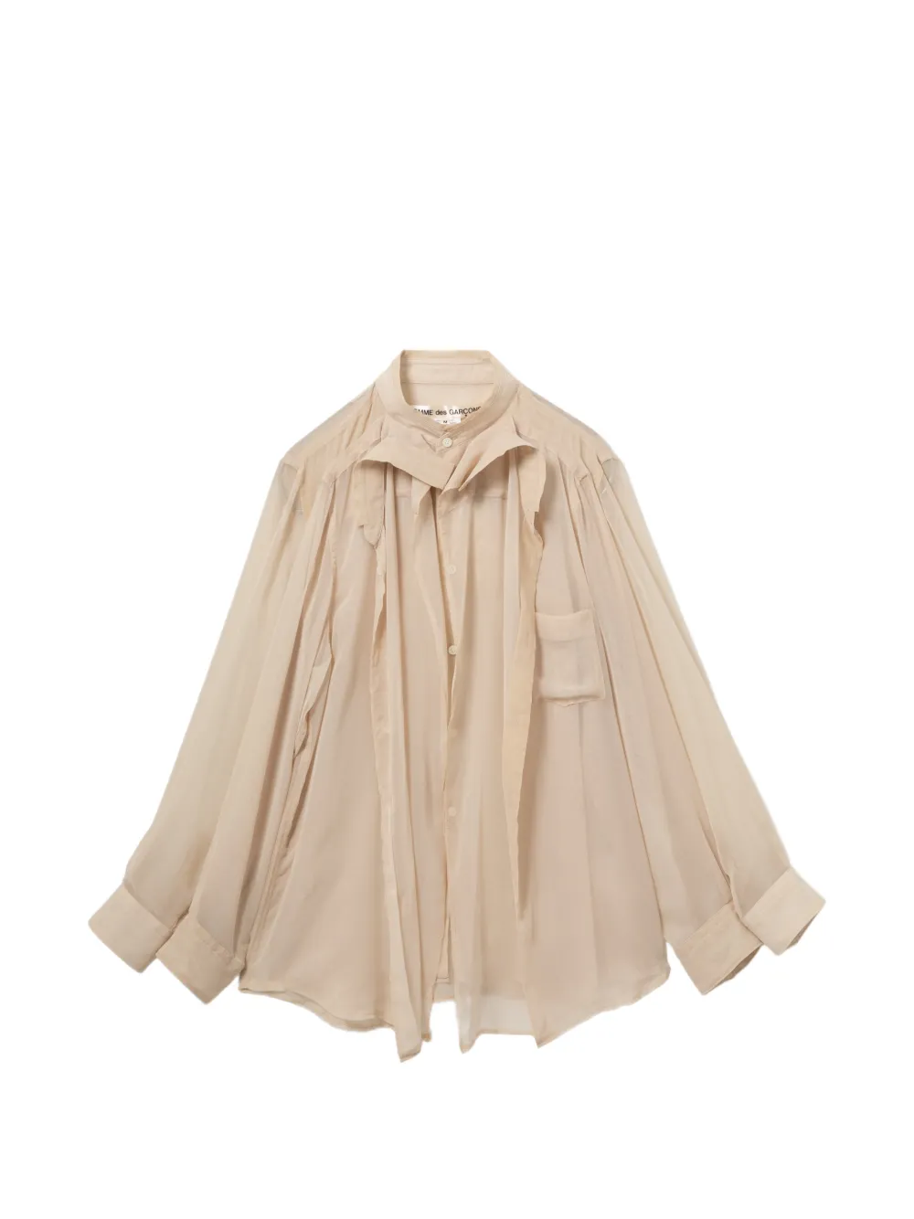 Comme Des Garçons Camicia con taschino - Toni neutri