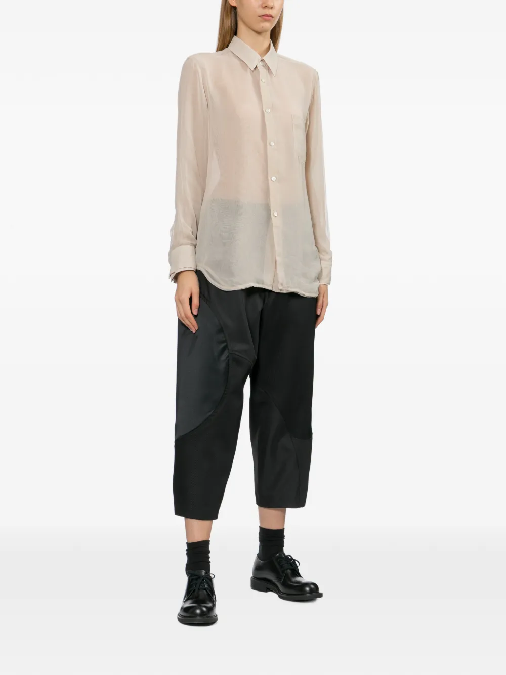  Comme Des Garçons Pocket Collared Shirt - Neutrals 