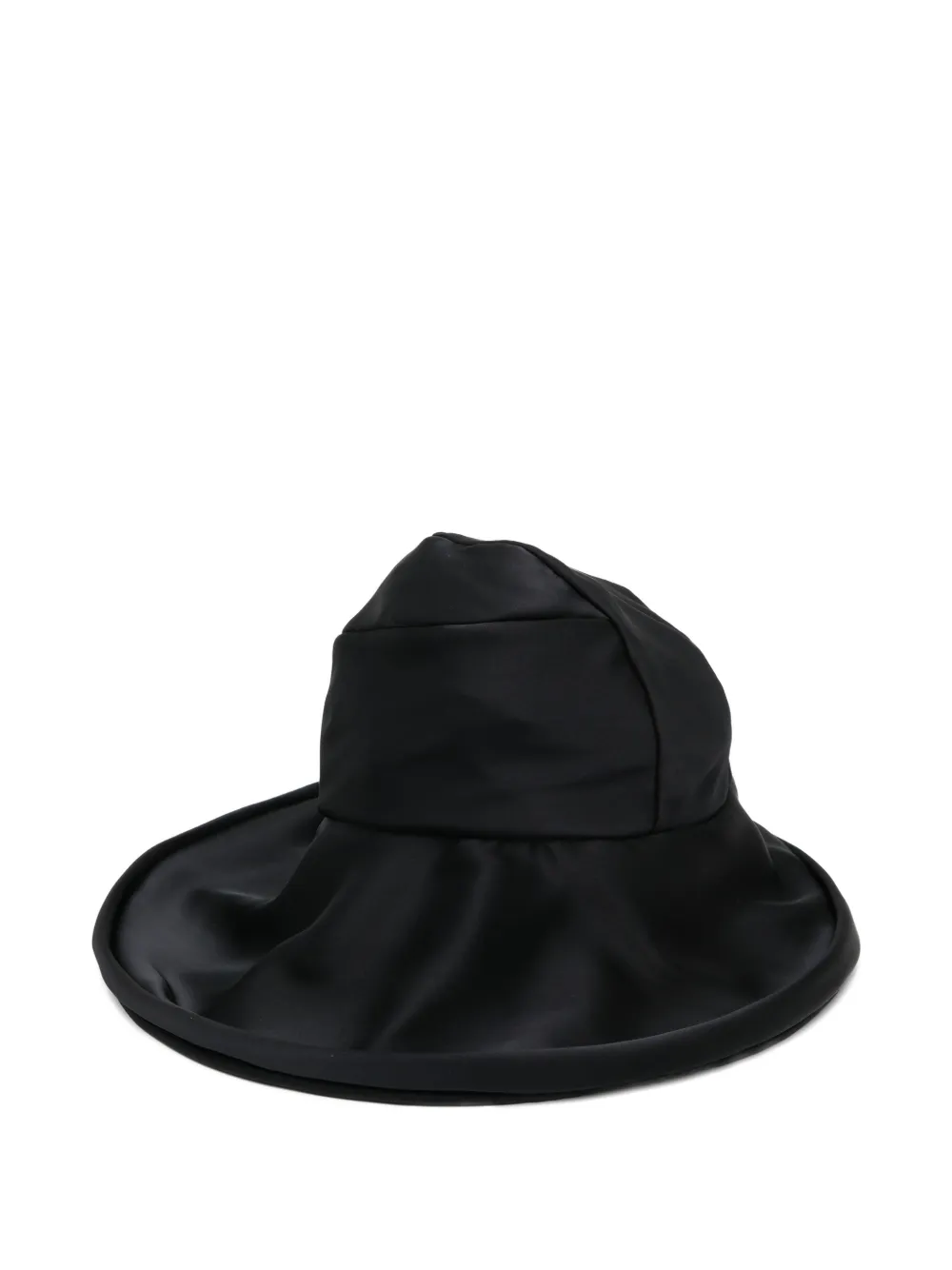 Junya Watanabe Fedora con arricciatura - Nero