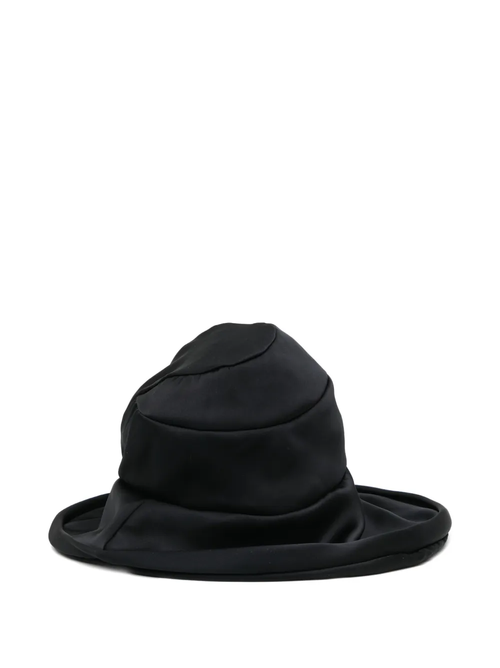  Junya Watanabe Gathered Fedora Hat - Black 