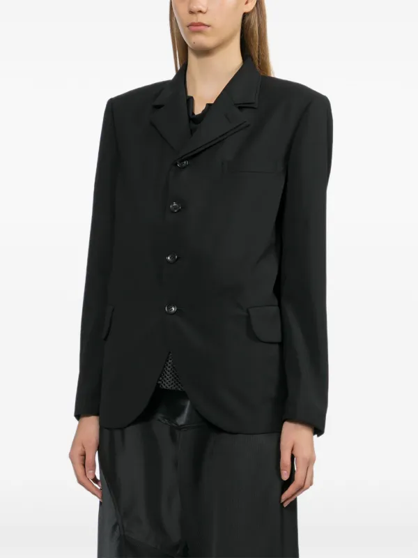 Comme Des Garçons ノッチドラペル ジャケット | ブラック | FARFETCH JP