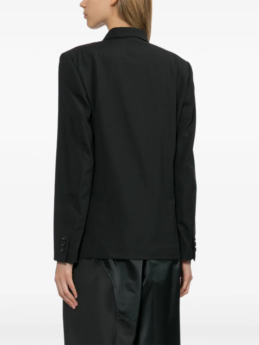 Comme Des Garçons Blazer met gekerfde revers Zwart