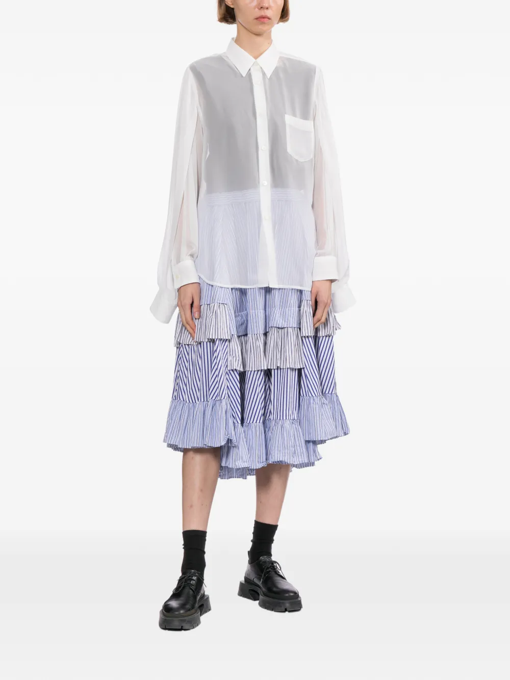  Comme Des Garçons Comme Des Garçons Sheer Shirt - White 