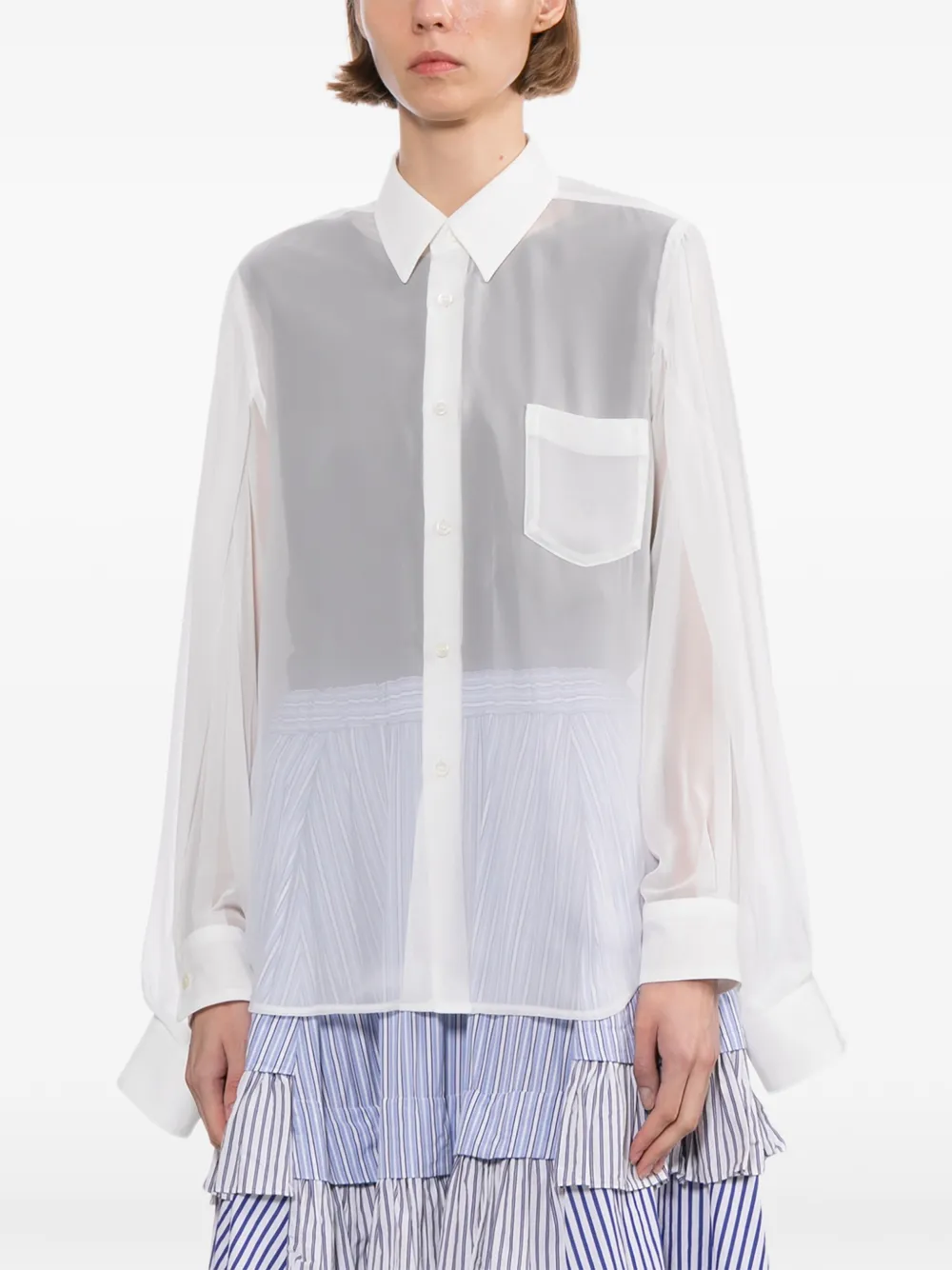  Comme Des Garçons Comme Des Garçons Sheer Shirt - White 